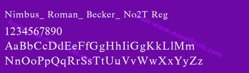 Nimbus_ Roman_ Becker_ No2T RegPreview