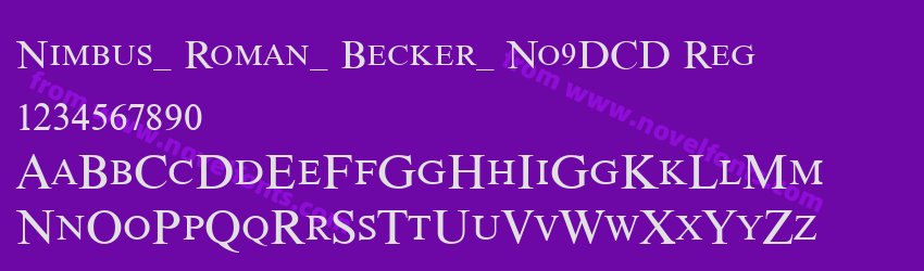 Nimbus_ Roman_ Becker_ No9DCD RegPreview