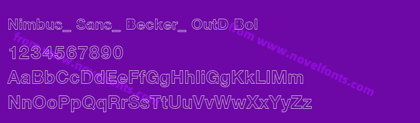 Nimbus_ Sans_ Becker_ OutD BolPreview