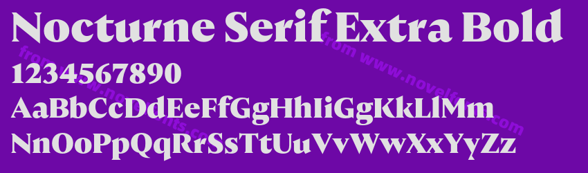 Nocturne Serif Extra BoldPreview