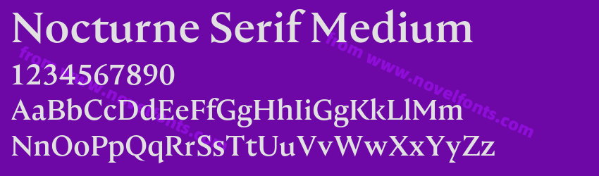 Nocturne Serif MediumPreview