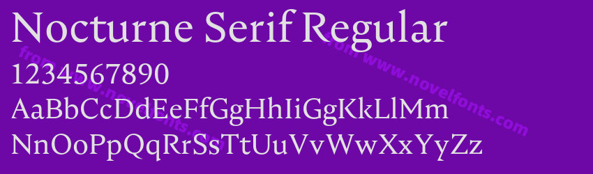 Nocturne Serif RegularPreview