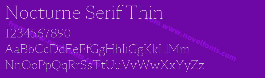 Nocturne Serif ThinPreview