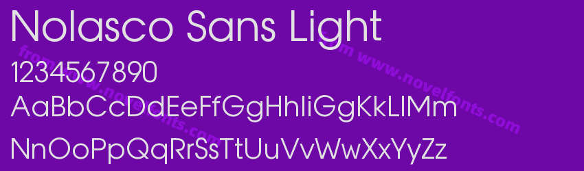 Nolasco Sans LightPreview