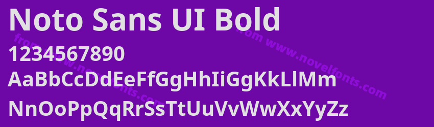 Noto Sans UI BoldPreview