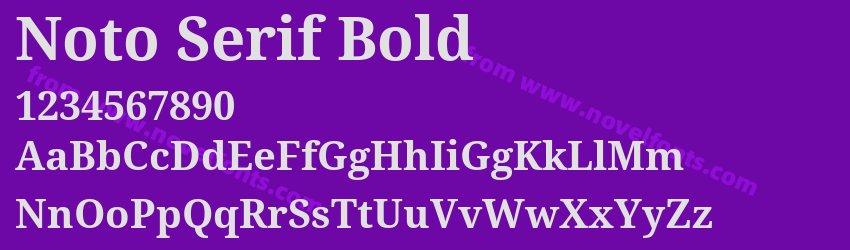 Noto Serif BoldPreview