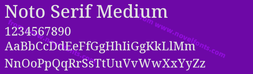 Noto Serif MediumPreview