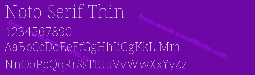 Noto Serif ThinPreview