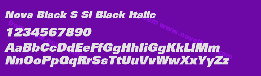 Nova Black SSi Black ItalicPreview