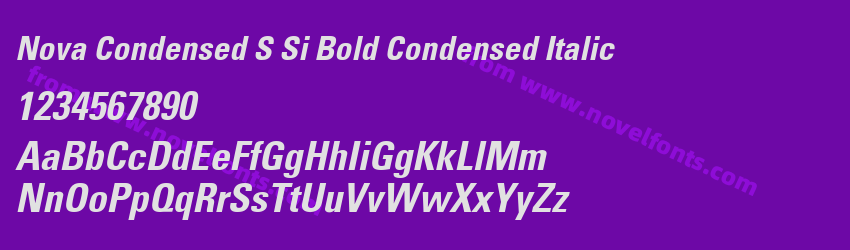 Nova Condensed SSi Bold Condensed ItalicPreview