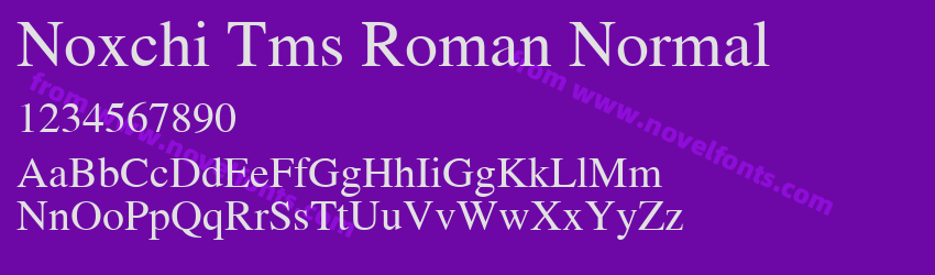 Noxchi Tms Roman NormalPreview