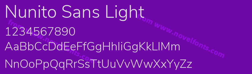 Nunito Sans LightPreview