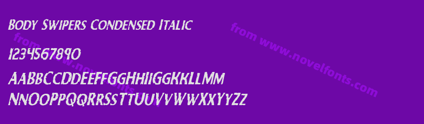 Body Swipers Condensed ItalicPreview