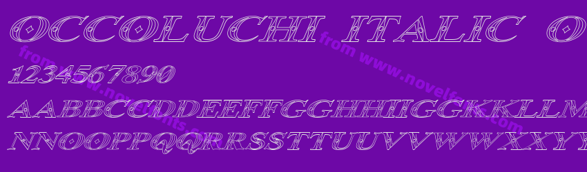 Occoluchi Italic OutlinePreview