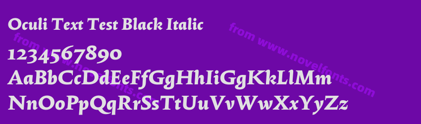 Oculi Text Test Black ItalicPreview