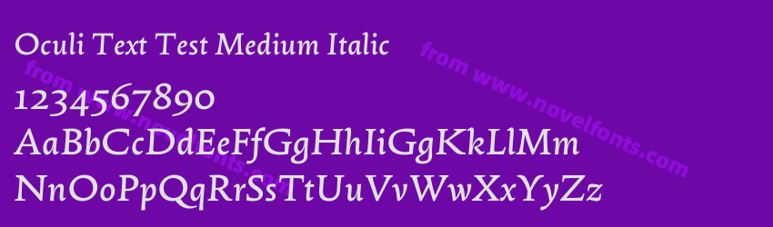 Oculi Text Test Medium ItalicPreview