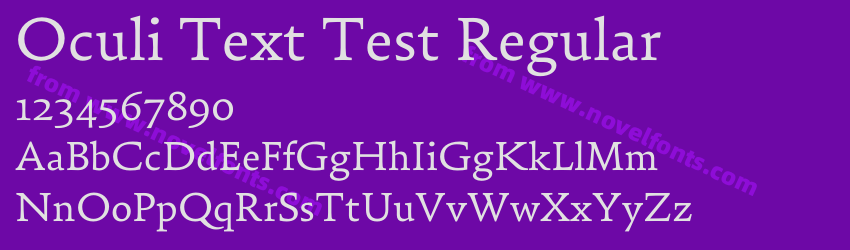 Oculi Text Test RegularPreview