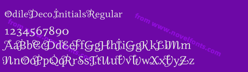 Odile Deco Initials RegularPreview