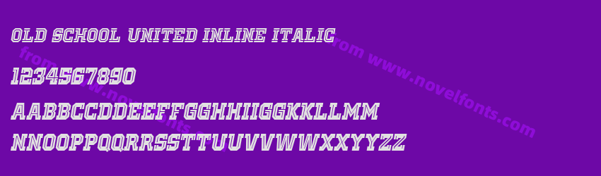 Old School United Inline ItalicPreview