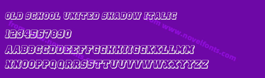 Old School United Shadow ItalicPreview