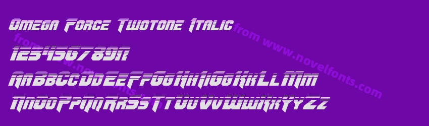 OmegaForce Twotone ItalicPreview