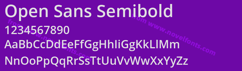 Open Sans SemiboldPreview