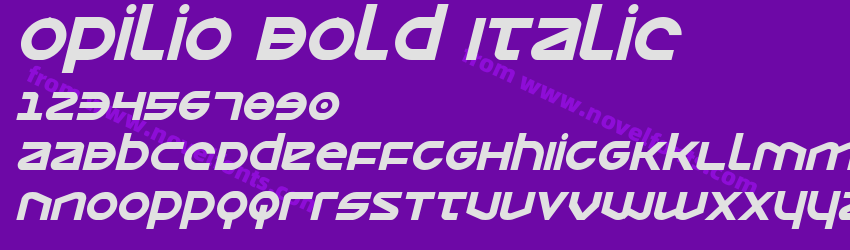 Opilio Bold ItalicPreview