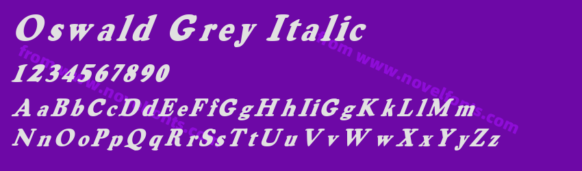 OswaldGrey ItalicPreview