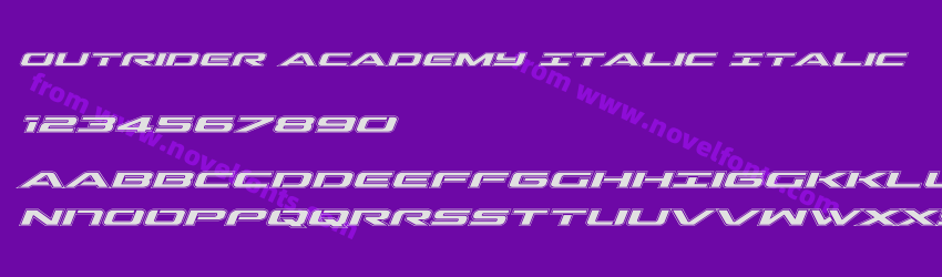 Outrider Academy Italic ItalicPreview