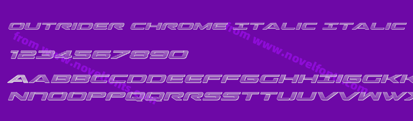 Outrider Chrome Italic ItalicPreview