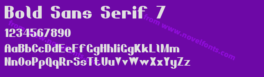 Bold Sans Serif 7Preview