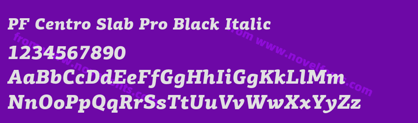 PF Centro Slab Pro Black ItalicPreview