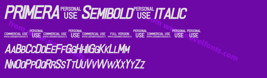 PRIMERA Semibold italicPreview