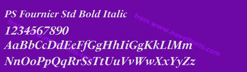 PS Fournier Std Bold ItalicPreview