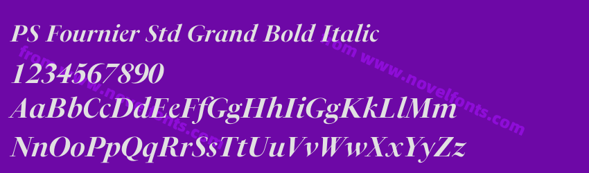 PS Fournier Std Grand Bold ItalicPreview