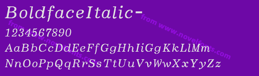 BoldfaceItalic-Preview