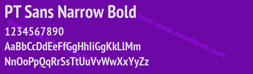 PT Sans Narrow BoldPreview