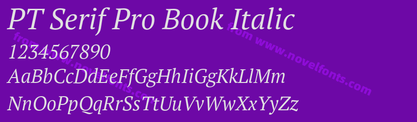 PT Serif Pro Book ItalicPreview