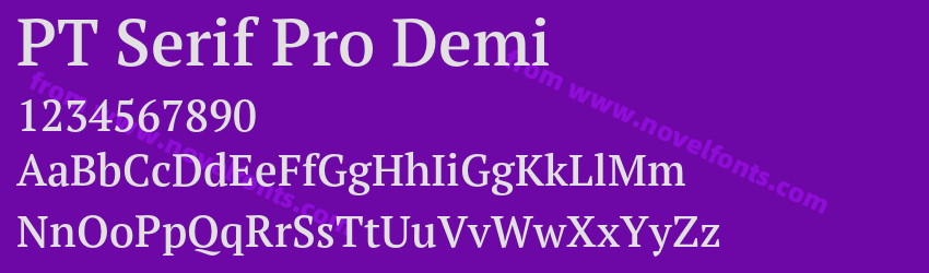 PT Serif Pro DemiPreview