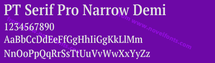 PT Serif Pro Narrow DemiPreview