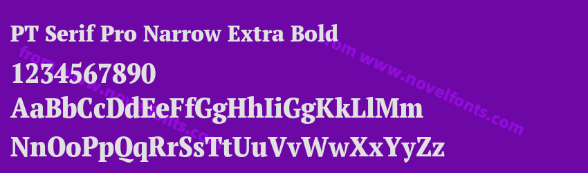 PT Serif Pro Narrow Extra BoldPreview