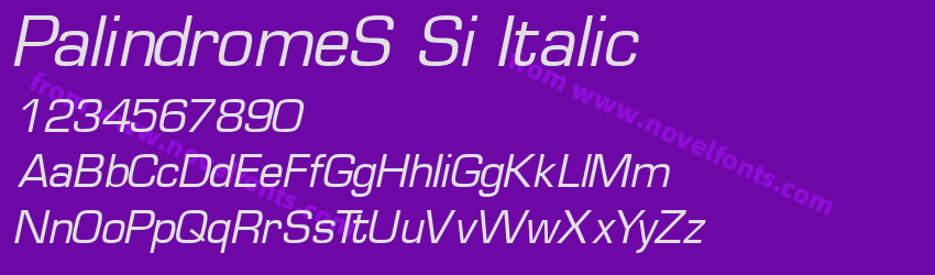 PalindromeS Si ItalicPreview