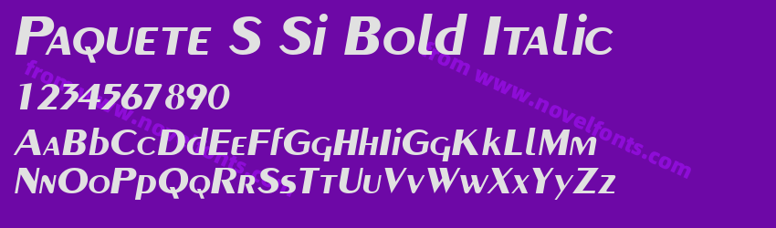 Paquete S Si Bold ItalicPreview