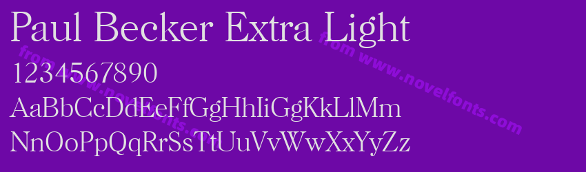 Paul Becker Extra LightPreview