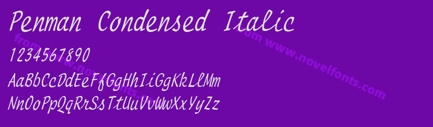 Penman Condensed ItalicPreview