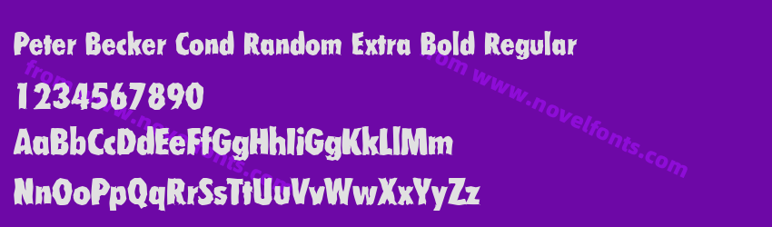 Peter Becker Cond Random Extra Bold RegularPreview