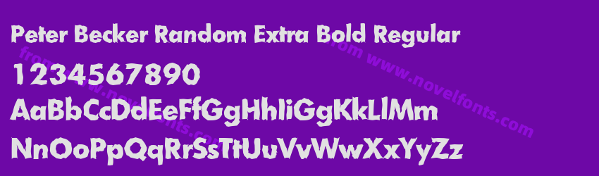 Peter Becker Random Extra Bold RegularPreview