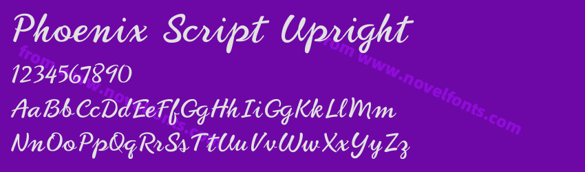 Phoenix Script UprightPreview