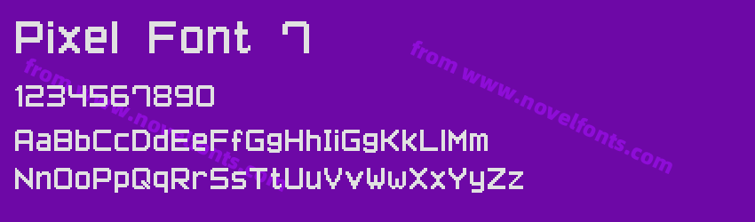 Pixel Font 7Preview