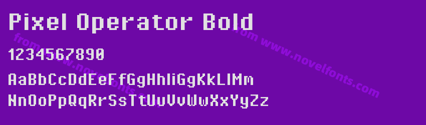 Pixel Operator BoldPreview